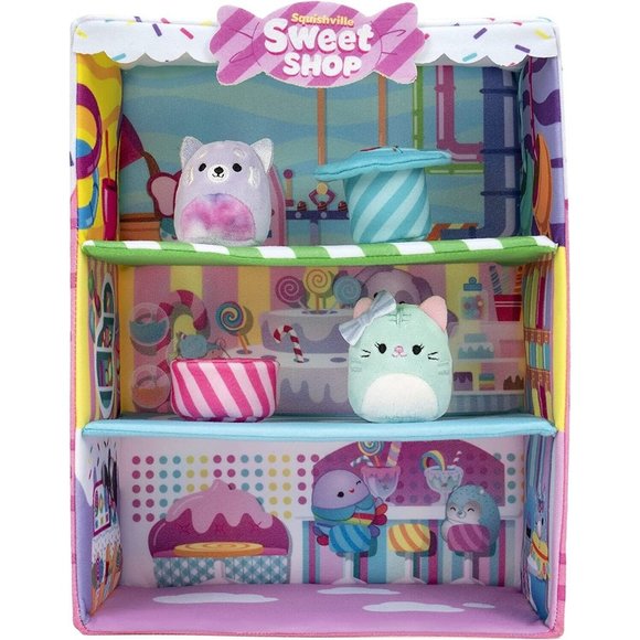 Squishmallows 12" Squishville Sweets Shop Playset With 2 Minis Priya & Tres’zure - Picture 2 of 16